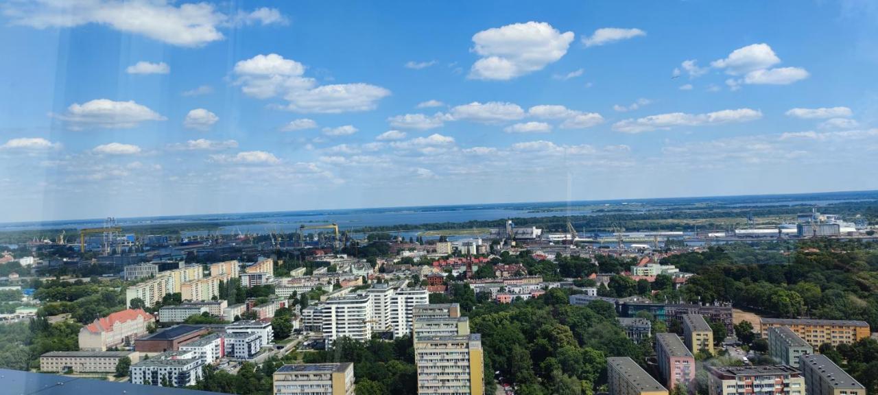 Apartmán Aleda Tower, 14 Floor, Balkon Štetín Exteriér fotografie