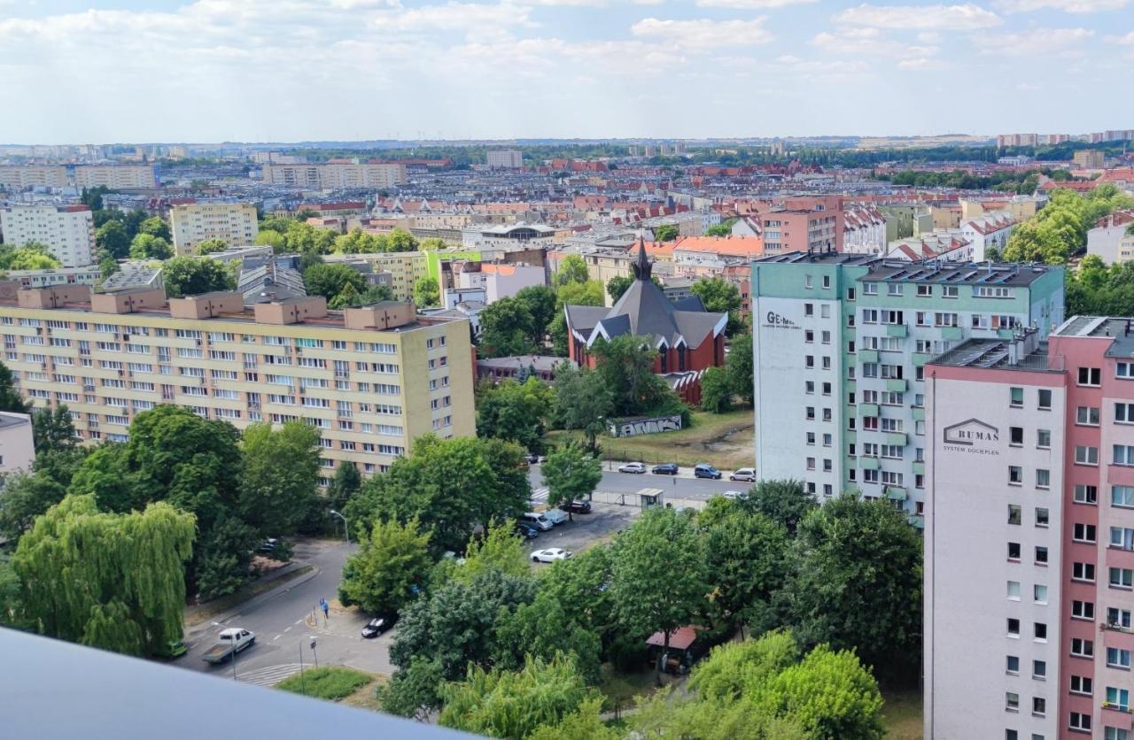 Apartmán Aleda Tower, 14 Floor, Balkon Štetín Exteriér fotografie