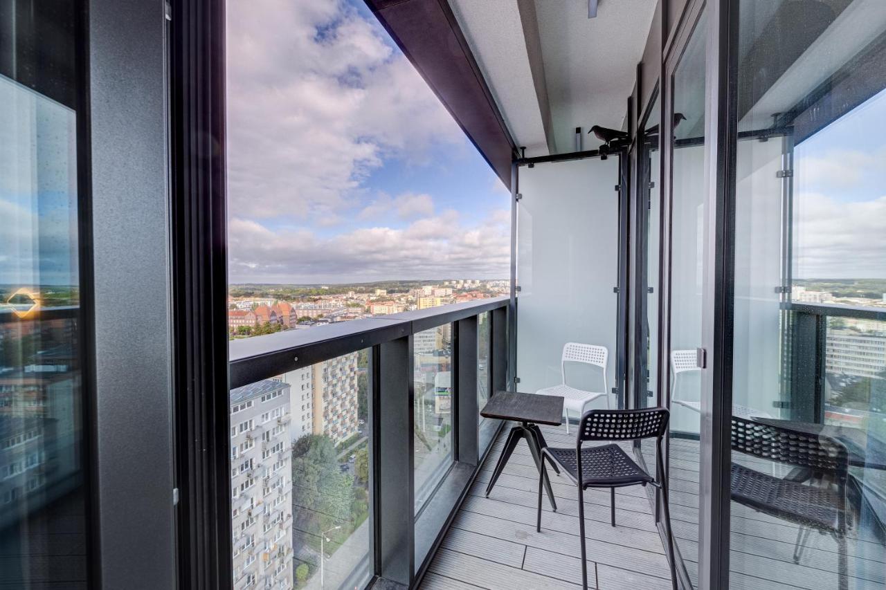 Apartmán Aleda Tower, 14 Floor, Balkon Štetín Exteriér fotografie